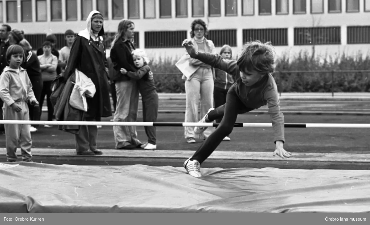 Särskoleelever friidrottar 26 september 1974