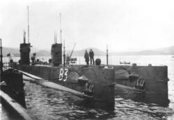 Fra et ubåtbesøk i Namsos.