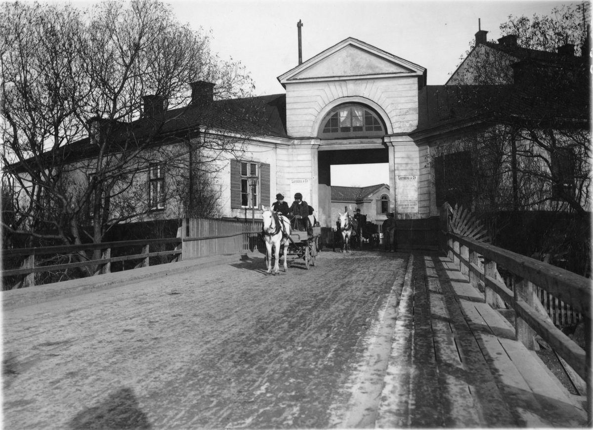 Tullhuset vid Hornstull Stockholm omkring 1900.  Huset revs omkring 1930.