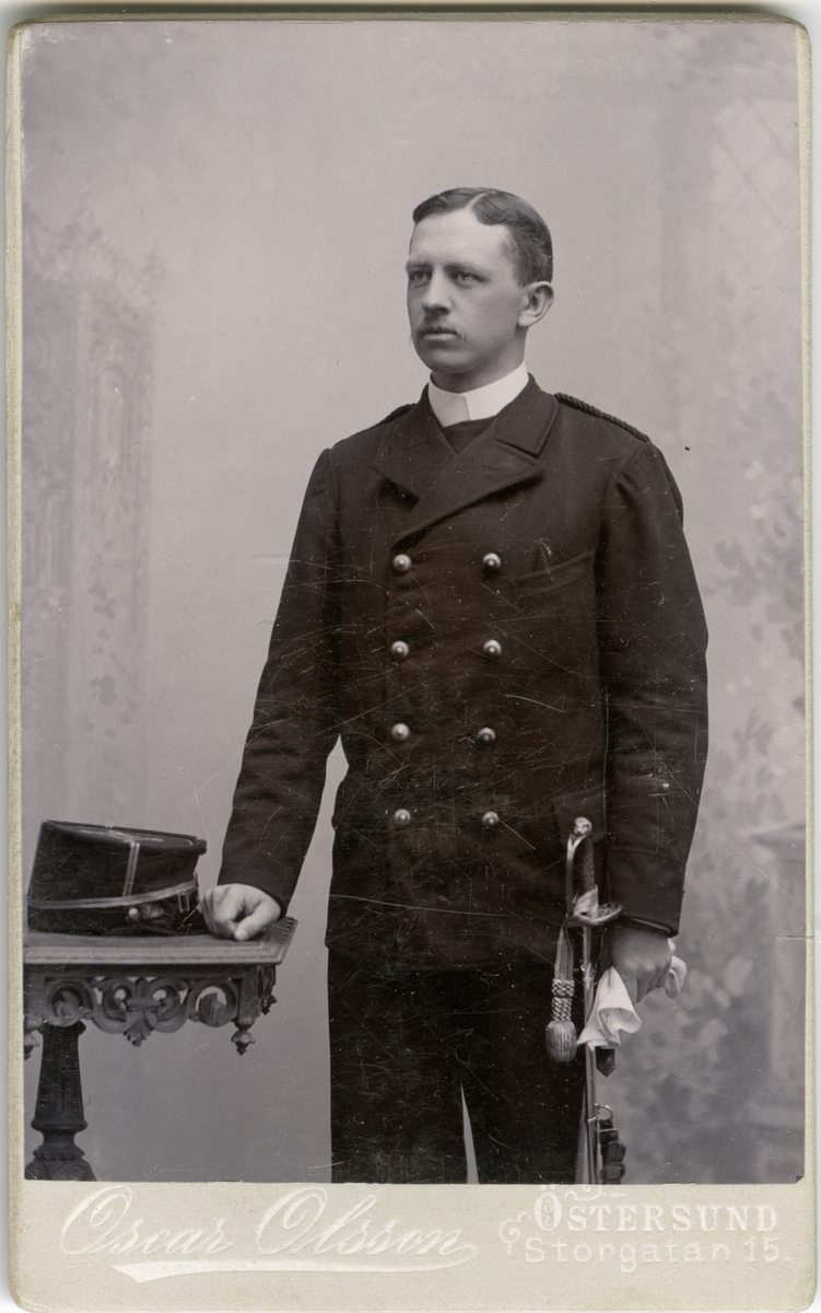 Porträtt av Patrik Adolf Brännström, auditör vid Norrlands artilleriregemente A 4.