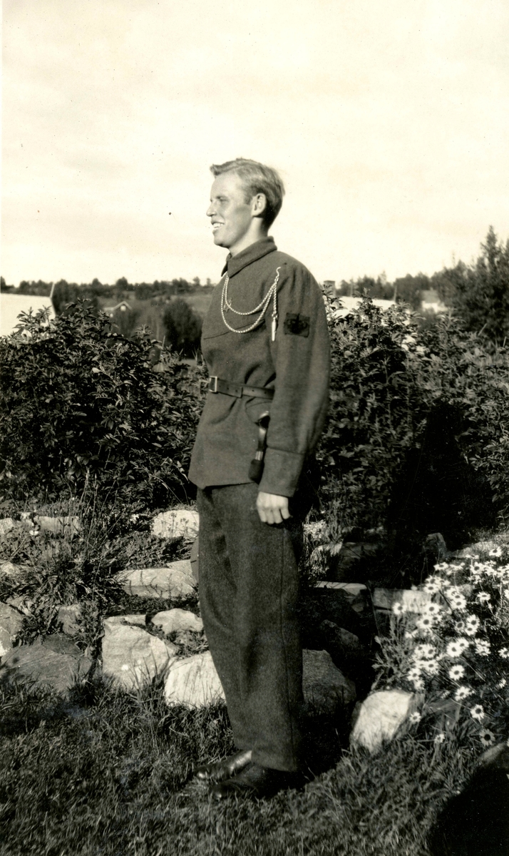 Øivin Alstad, friend of Birger, in uniform