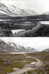 Refotografering. Veistrekning mellom Grotli og Stryn med hes