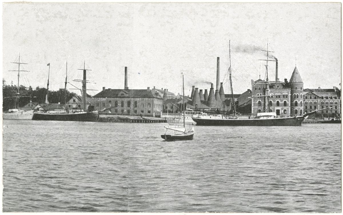 Gustavsbergs porslinsfabrik, hamnen.