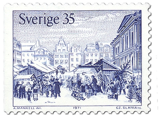 Julmarknad på Stortorget i Stockholm