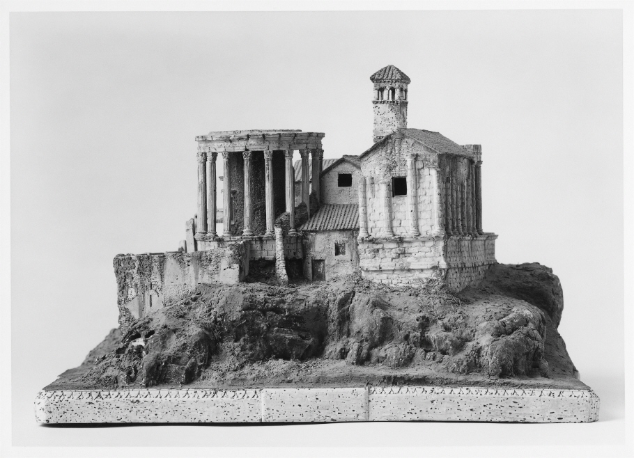 Parti av Tivoli med Sibylla Tiberianas och Vestas tempel