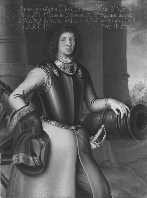 Lennart Bock af Näs, ca 1661-1734, major, gift med Margareta Lilliehöök af Gälared och Kolbäck