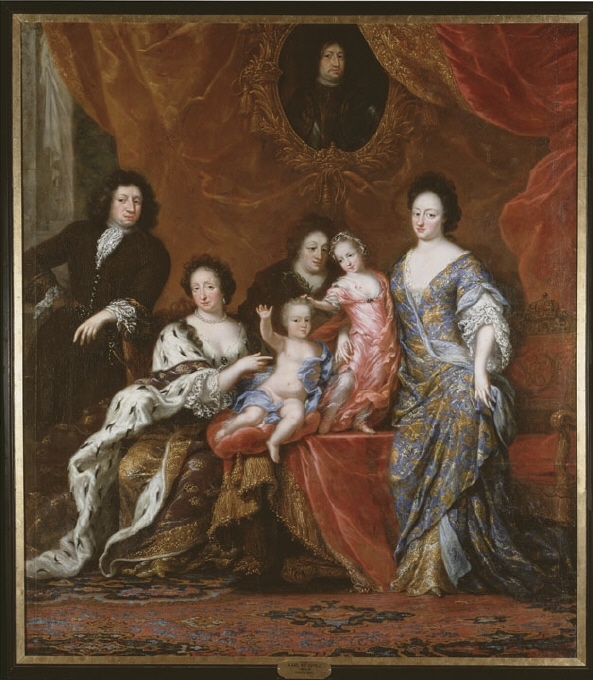 Karl XI, 1655-1697, kung av Sverige med familj