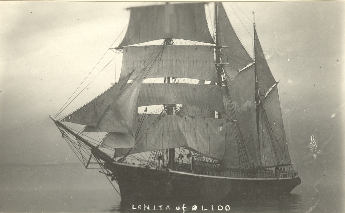 Skonaren Lenita av Blidö  (1923) 395 Ton, I. Lindvall 1894