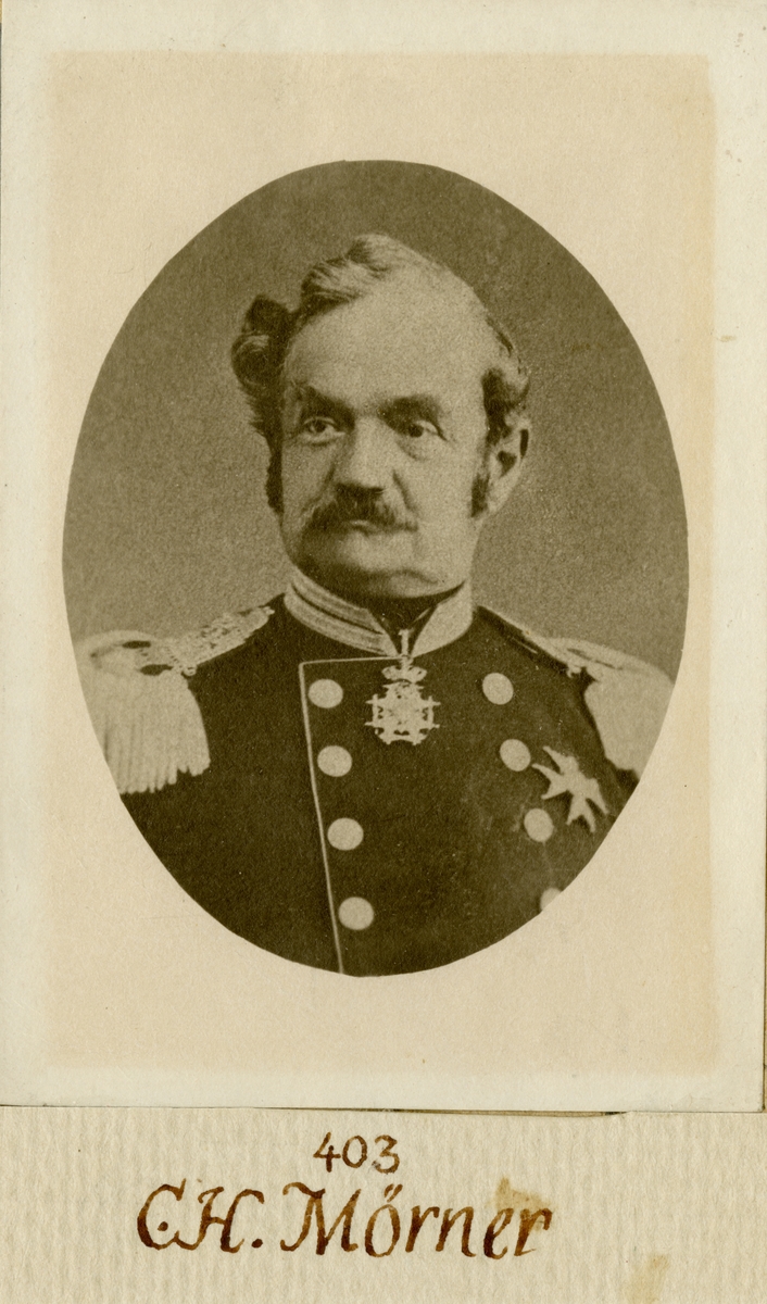 Porträtt av Hampus Mörner, officer vid Andra livgardet I 2.