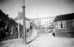 Bygging av Viadukten som går over Kranaveien, og som en del 