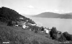 Postkort: ";Rausand. Eneret G. Sverdrup 1939."; Foto fra byg