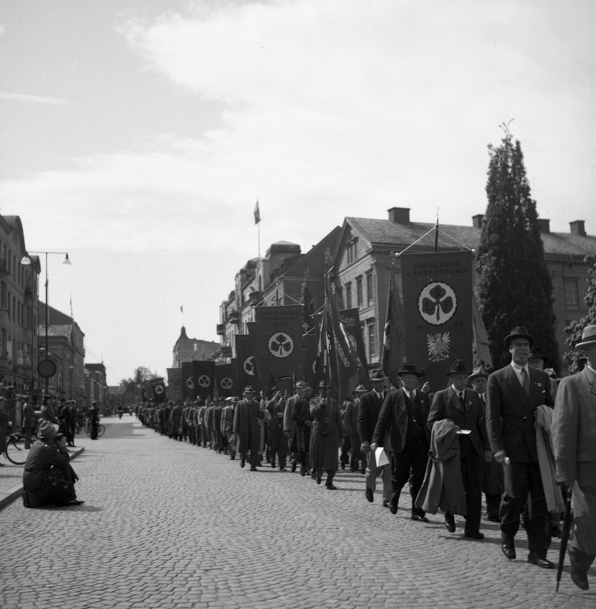 RLF, en bondeorganisation, möts i Karlstad 1944.