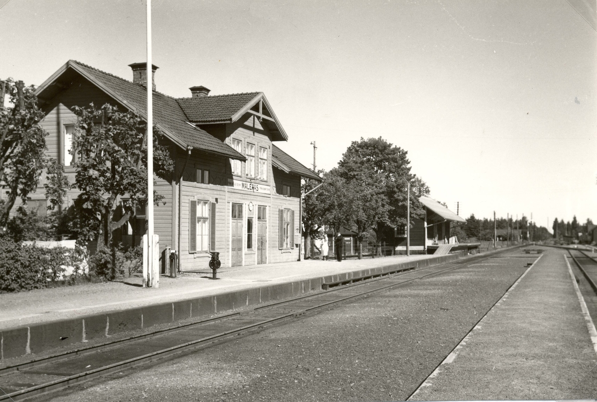 Järnvägsstationen i Målerås.
