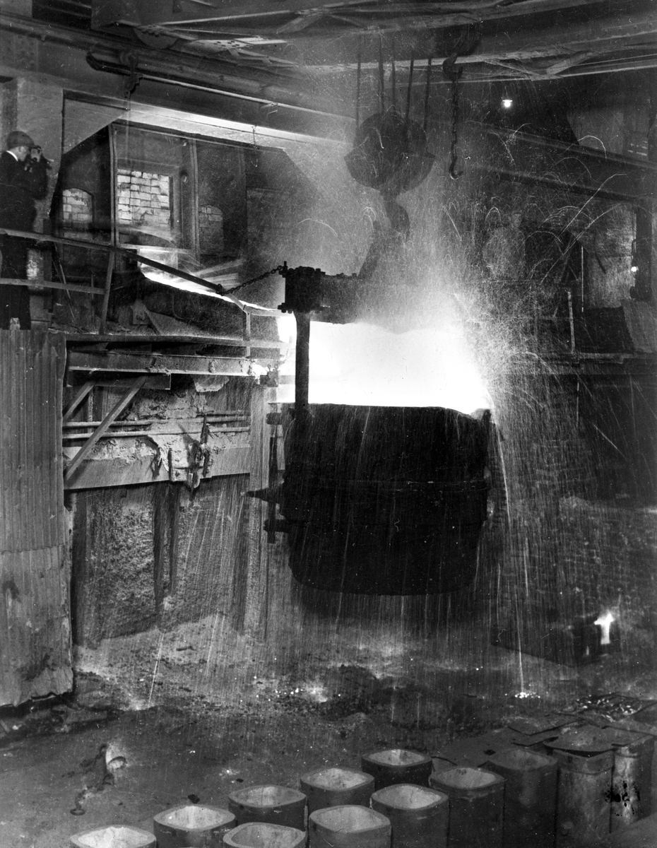 Bildsvit från stålindustri: Hagfors järnverk.