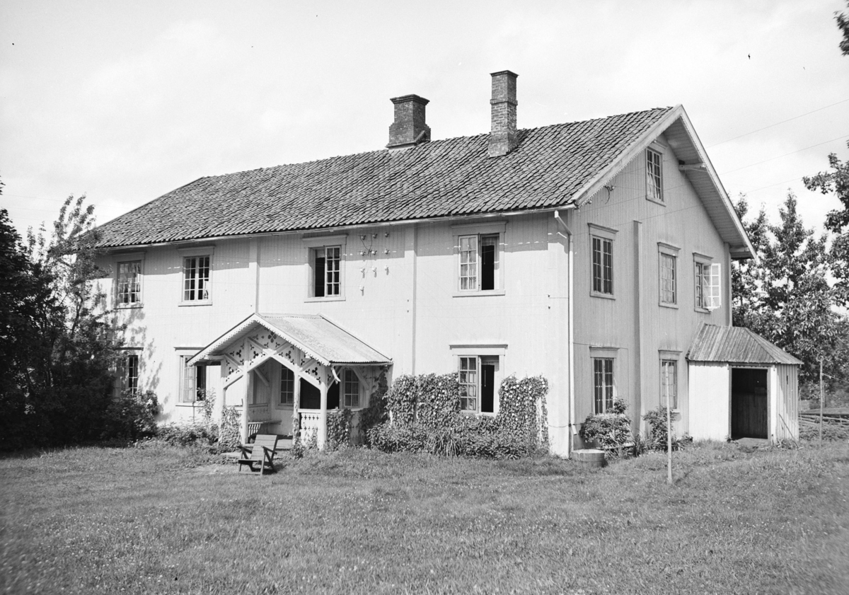 Skøien gård, Løten. Hovedbygningen. - Anno Domkirkeodden / DigitaltMuseum