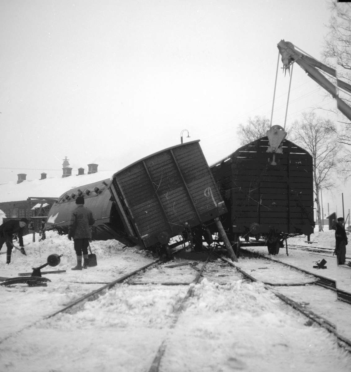Reportage för Gefle Dagblad. Jernvägsolyckan vid Norra Station. November 1937
