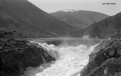 Den nye inntaksdammen ved Eidefoss kraftverk i Ottavassdrage