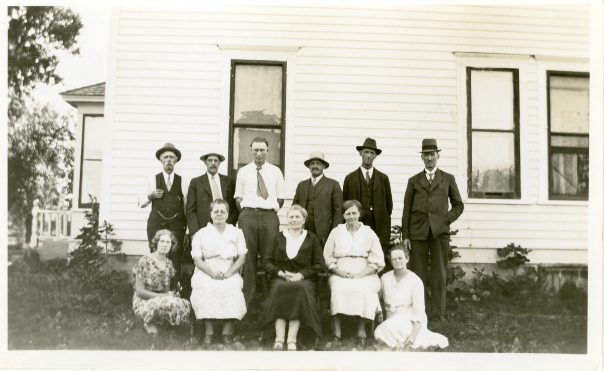 En gruppe norskamerikanere i Hatton, North Dakota.
