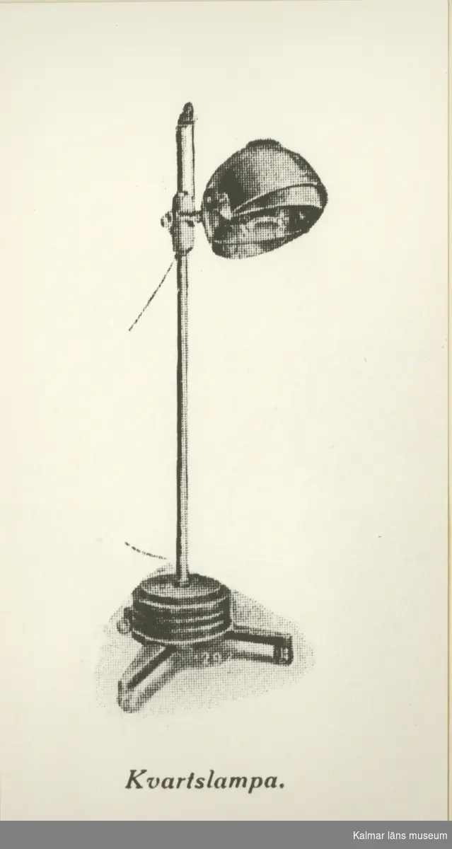 Kvartslampa som användes för ljusterapi.