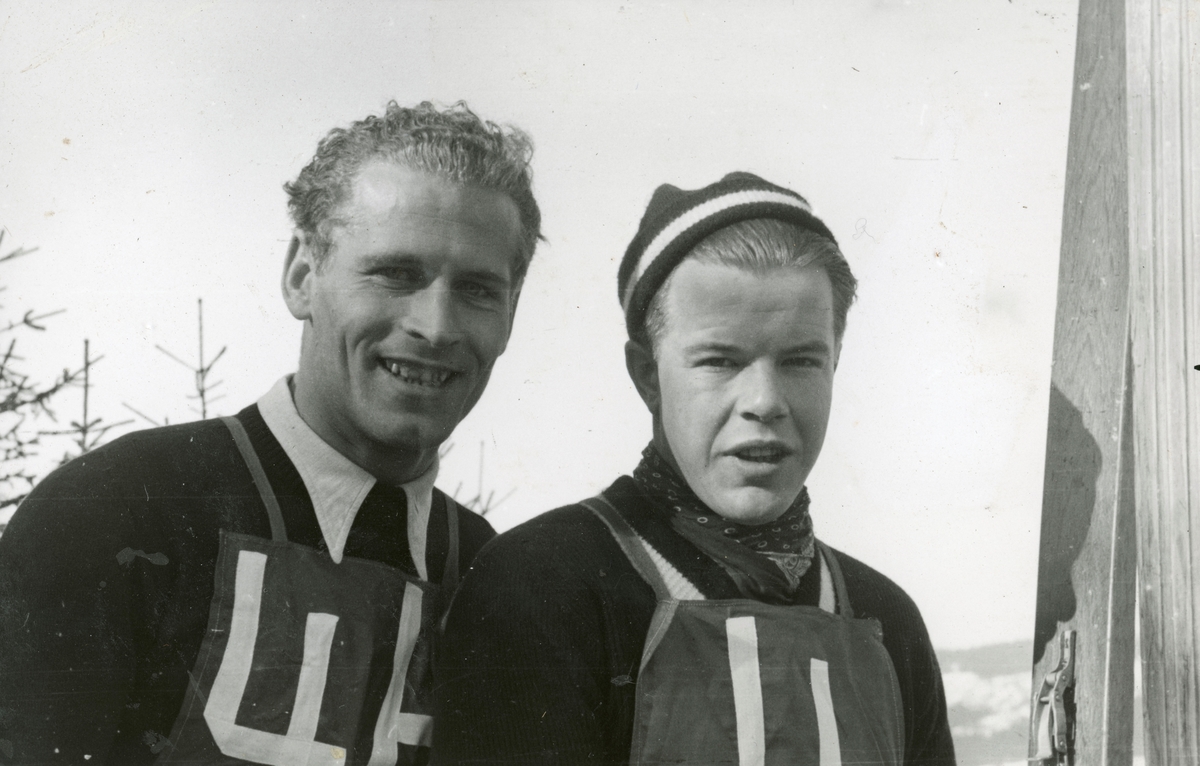 Athlete Sigmund Ruud with co-competitor