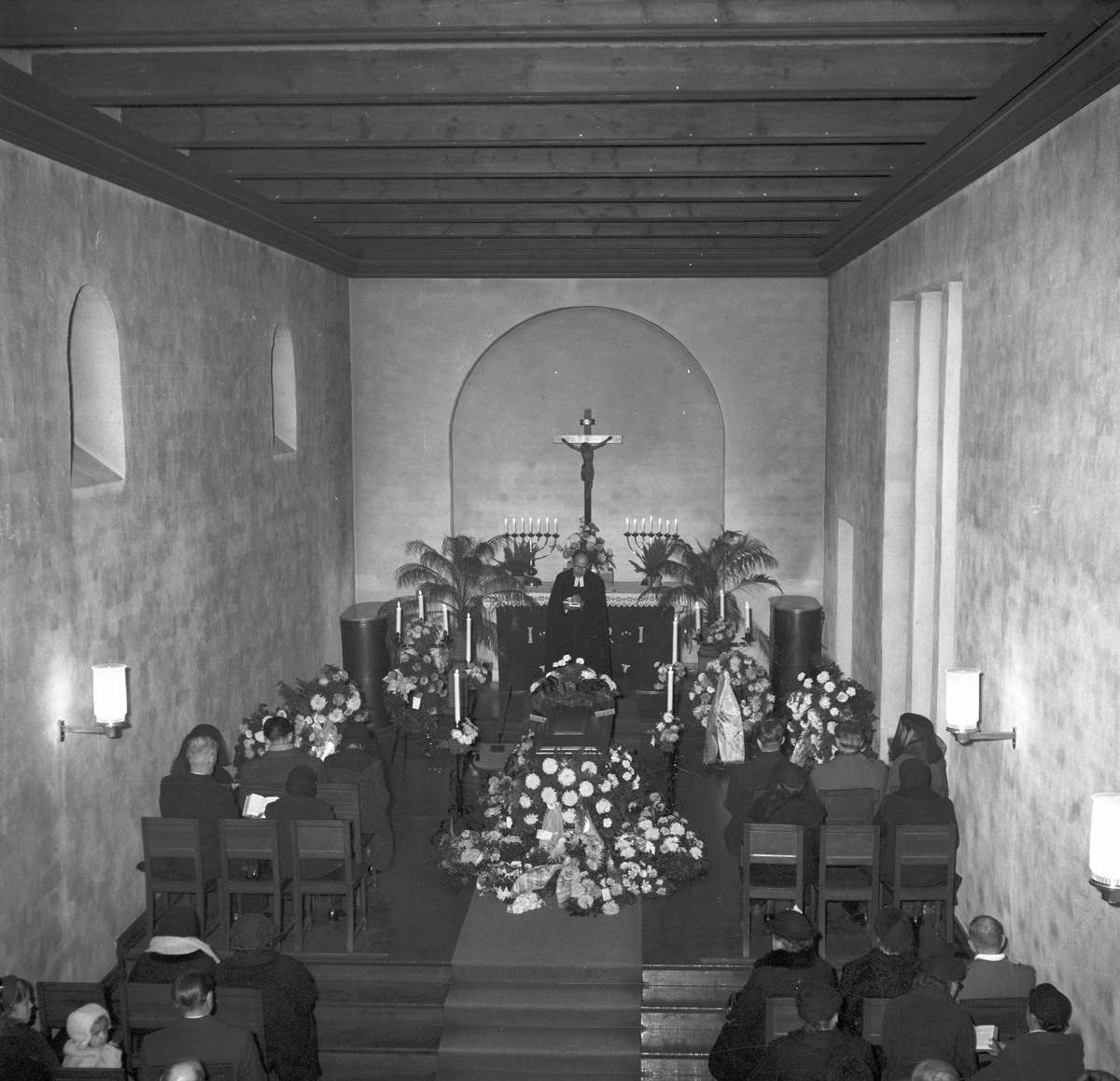Rektor E. Kallbergs begravning. November 1953.