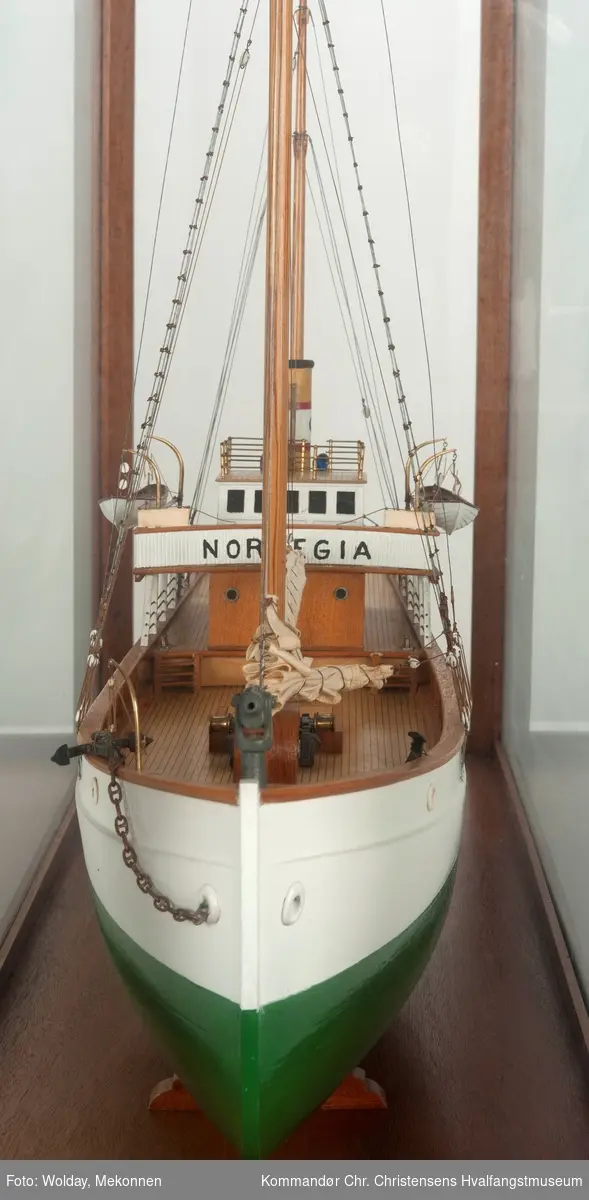 Modell av forskningsskipet "Norvegia".