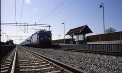 Rygge stasjon med persontog - etter åpning av dobbeltsporet