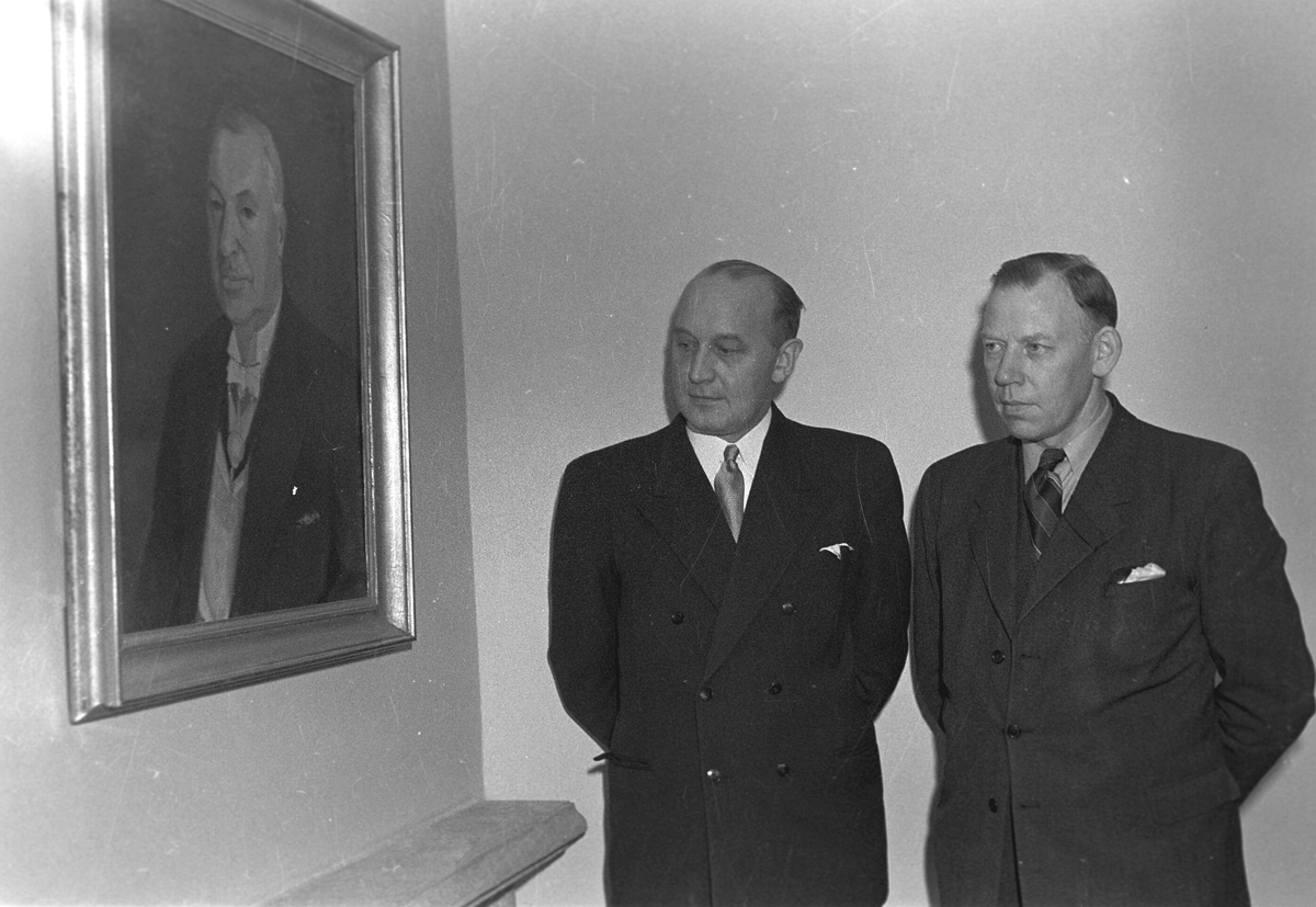 Landstingshuset nya interiörer. 23 februari 1949.