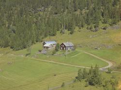 Blingsdalen, også kalt Solbakken og Nyhus, småbruk, uthus me