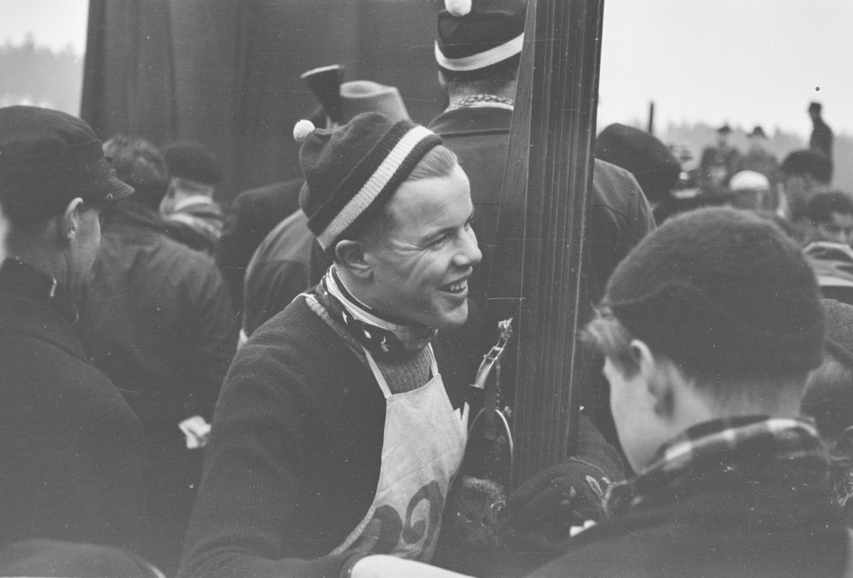 Holmenkollrennet 1939. En av hopperne.