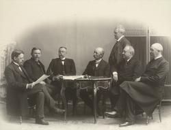 Nationaltheatrets første styre og administrasjon.