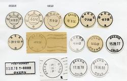 Stempelkatalog  Økern, Oslo kommune, Oslo
