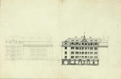 Ålesund offentlige allmueskole [Arbeidstegning]