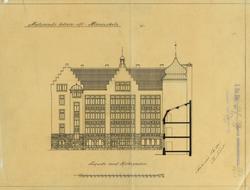 Ålesund offentlige allmueskole [Arbeidstegning]