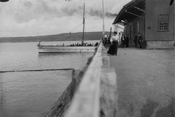 Dampbåten Skibladner ved Gjøvik brygge.