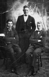 Portrett av Leif Isaksen, Sigvart Andersen og Jørgen Jørgens