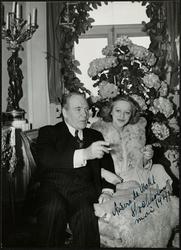 Anders de Wahl og Aase Bye i Stockholm.