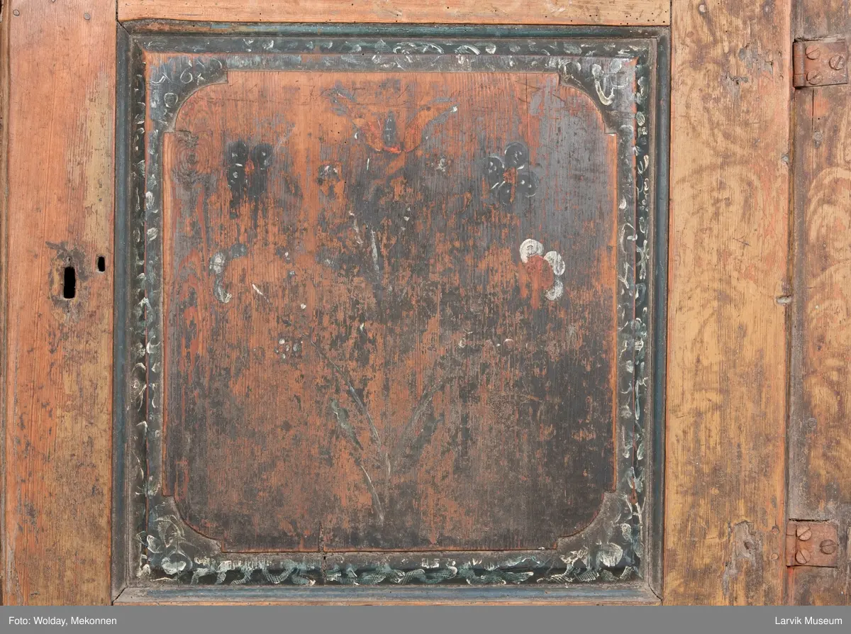 blomster på sort bunn