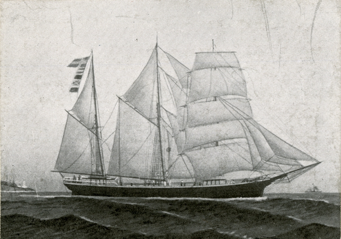 Skonnertskip 'Bauta' (b.1873, R. I. Hærem, Stavanger, Norge).