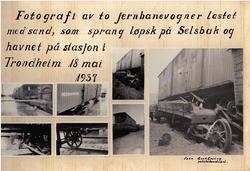 Collage: Jernbaneulykke på Selsbakk