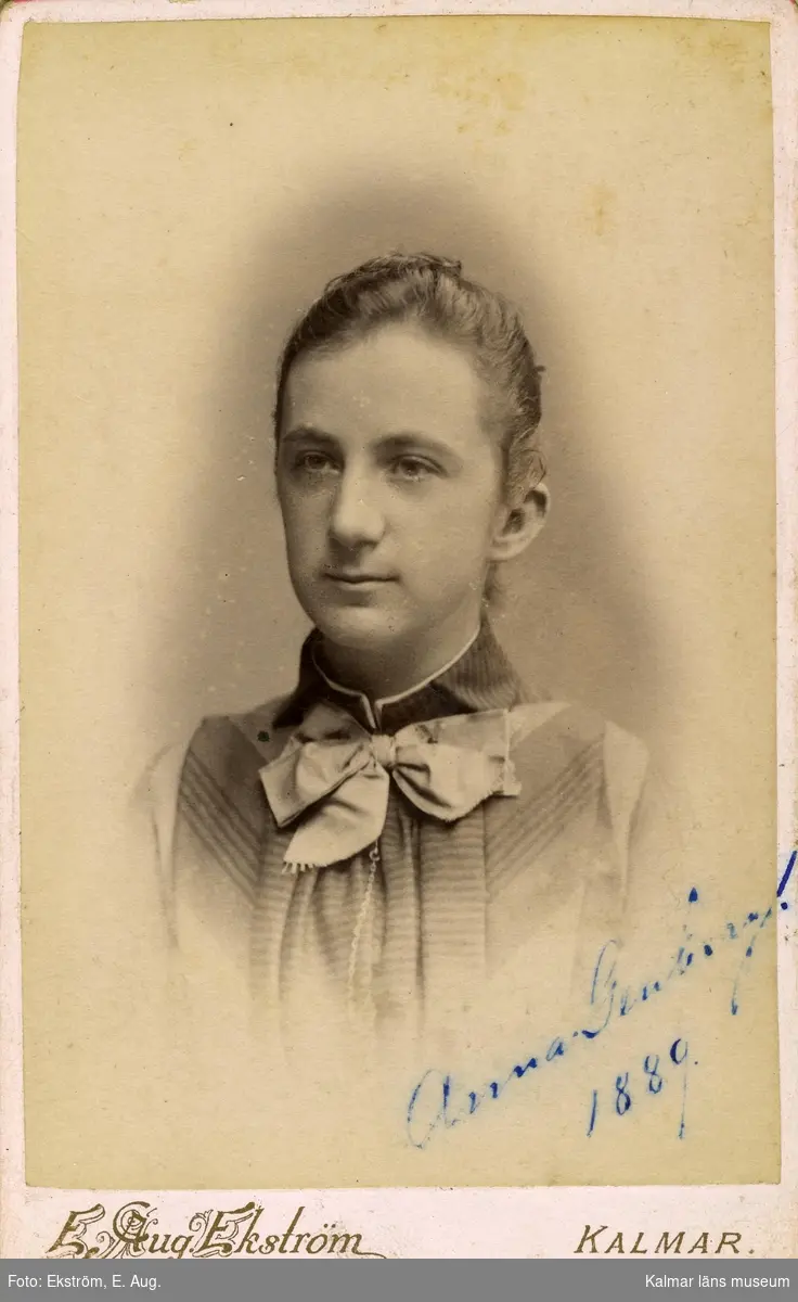 Porträtt av Anna Genberg 1880