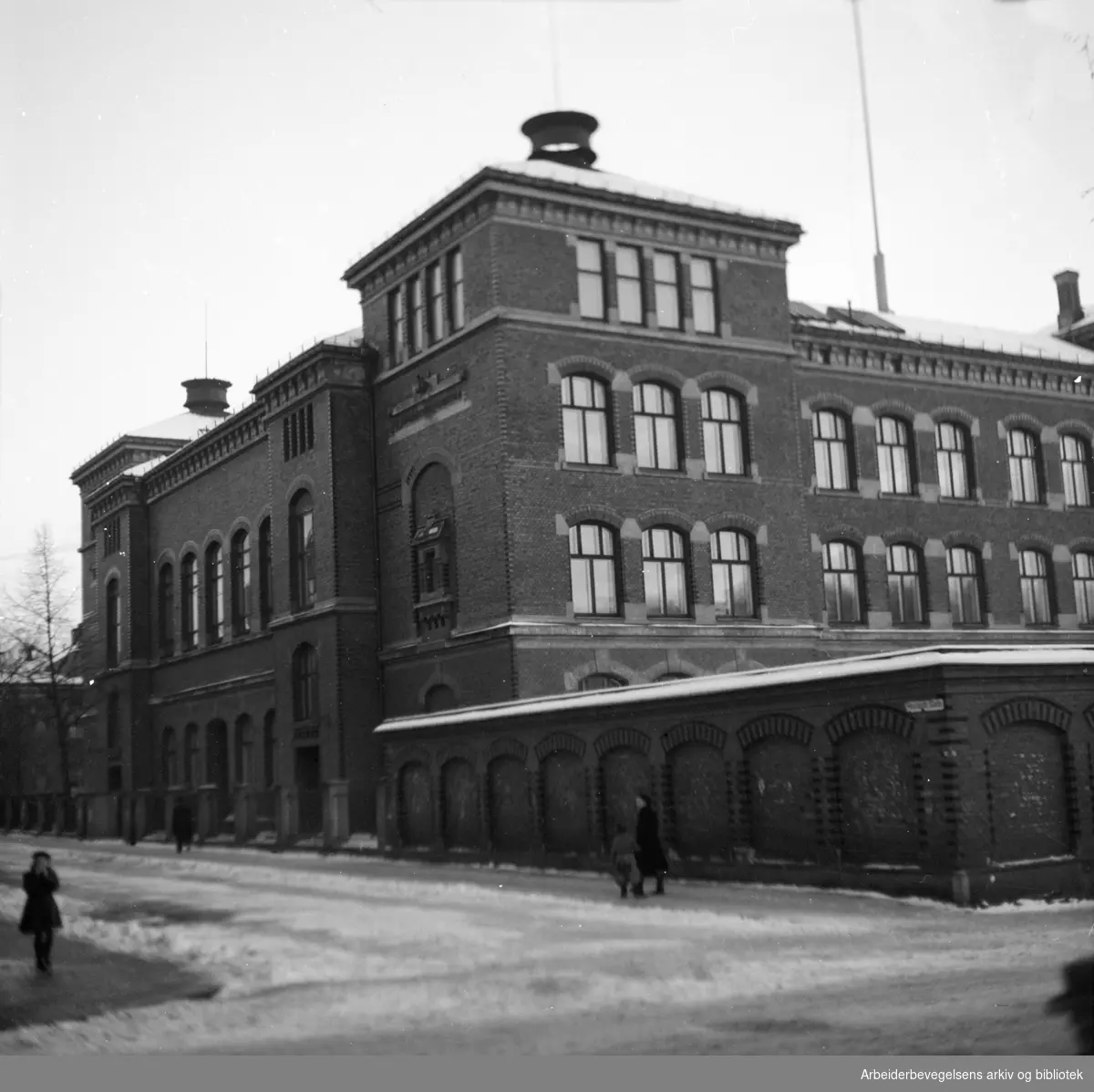 Grünerløkka skole. Desember 1948.