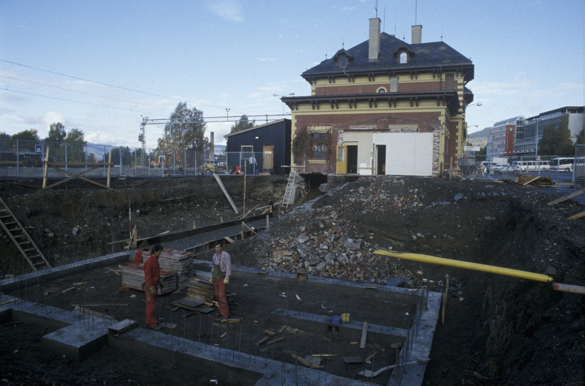 Lillehammer Jernbanestasjon, grunnarbeide i gang for utbygging