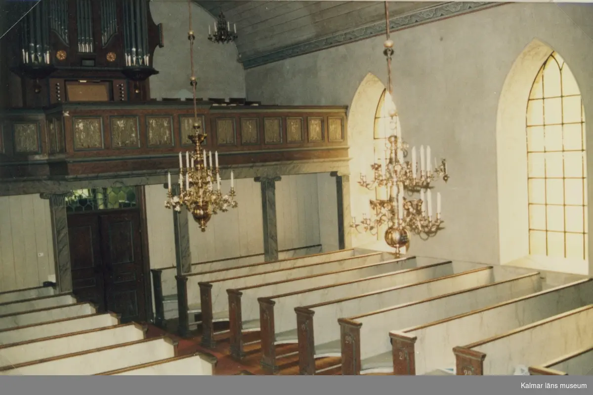 Interiör från Ankarsrums kyrka.