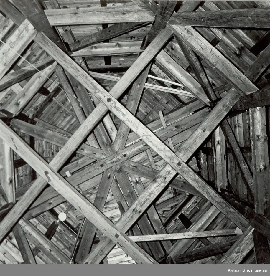 Kuretornet: träkonstruktion för tornhuven (Zetterwall)