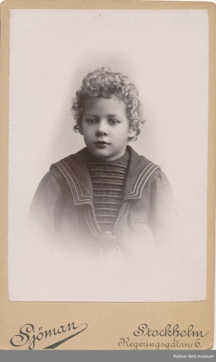 Gustaf Cronhamn, som barn.