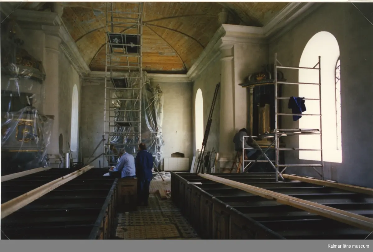 Renovering av Mortorps kyrka.