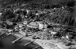 Oversiktsbilde fra Skjærhalden på Hvaler, flyfoto/skråfoto f