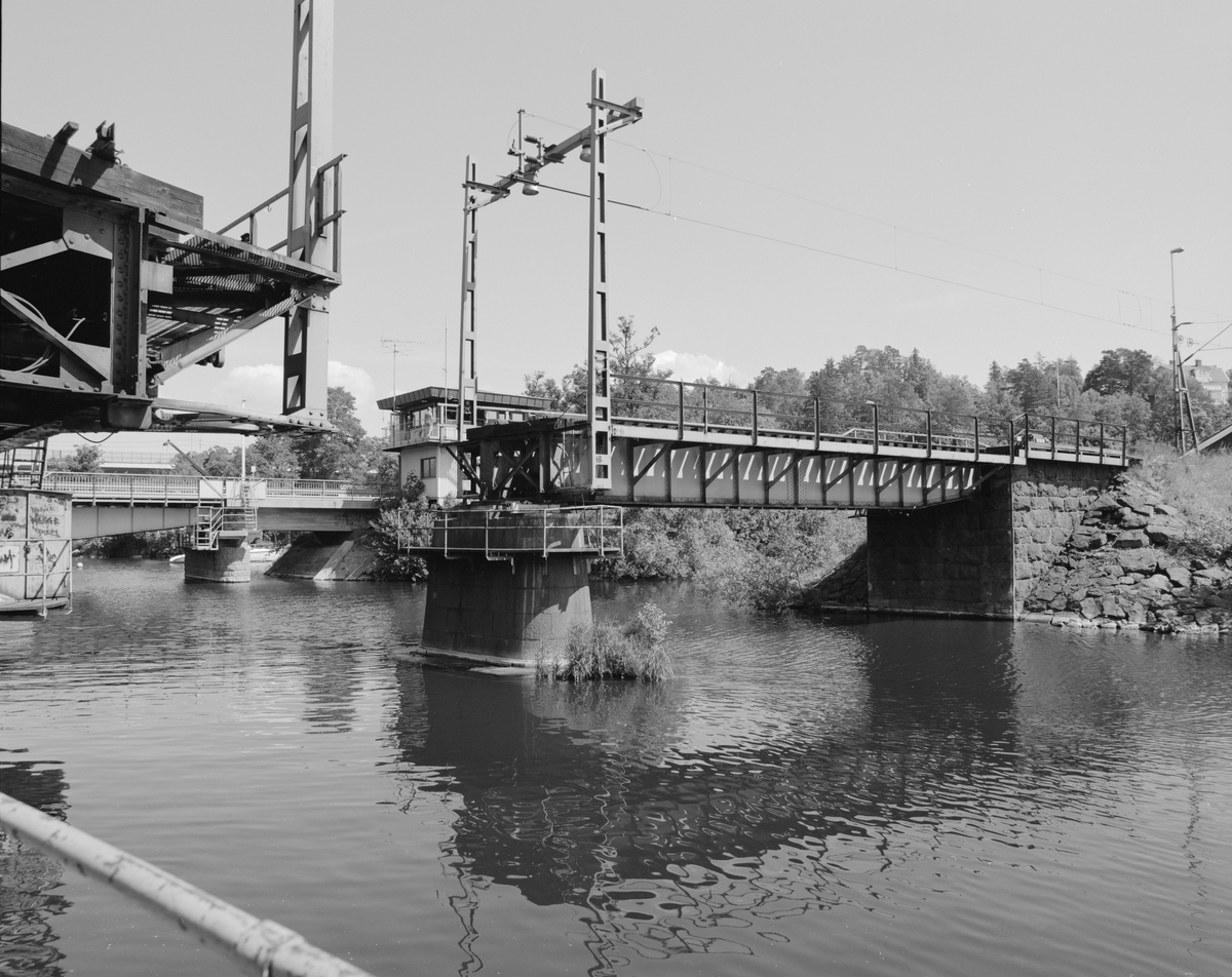 Dokumentation av Stäkets gamla järnvägsbro.
Järnvägsbron öppen.