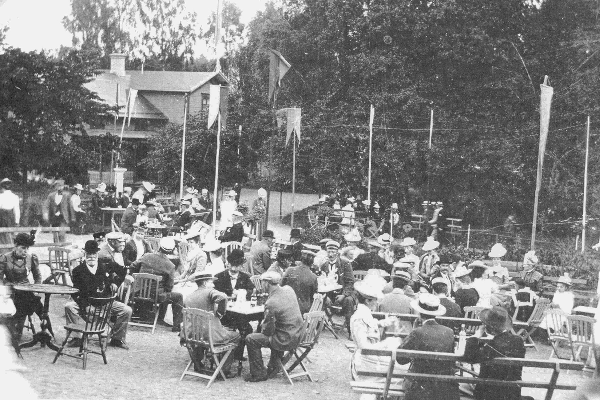 Fest i Nybro Badhuspark 1908.